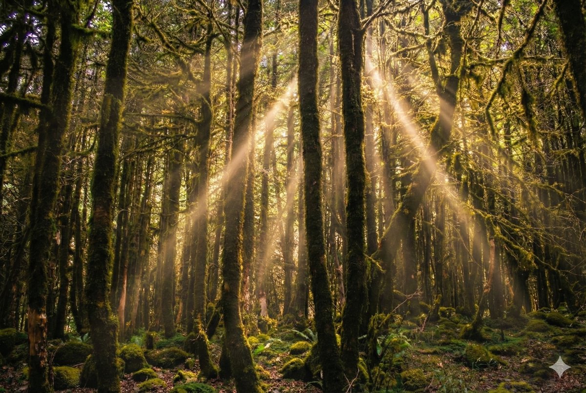Şimşir Ormanında Gün Işığı